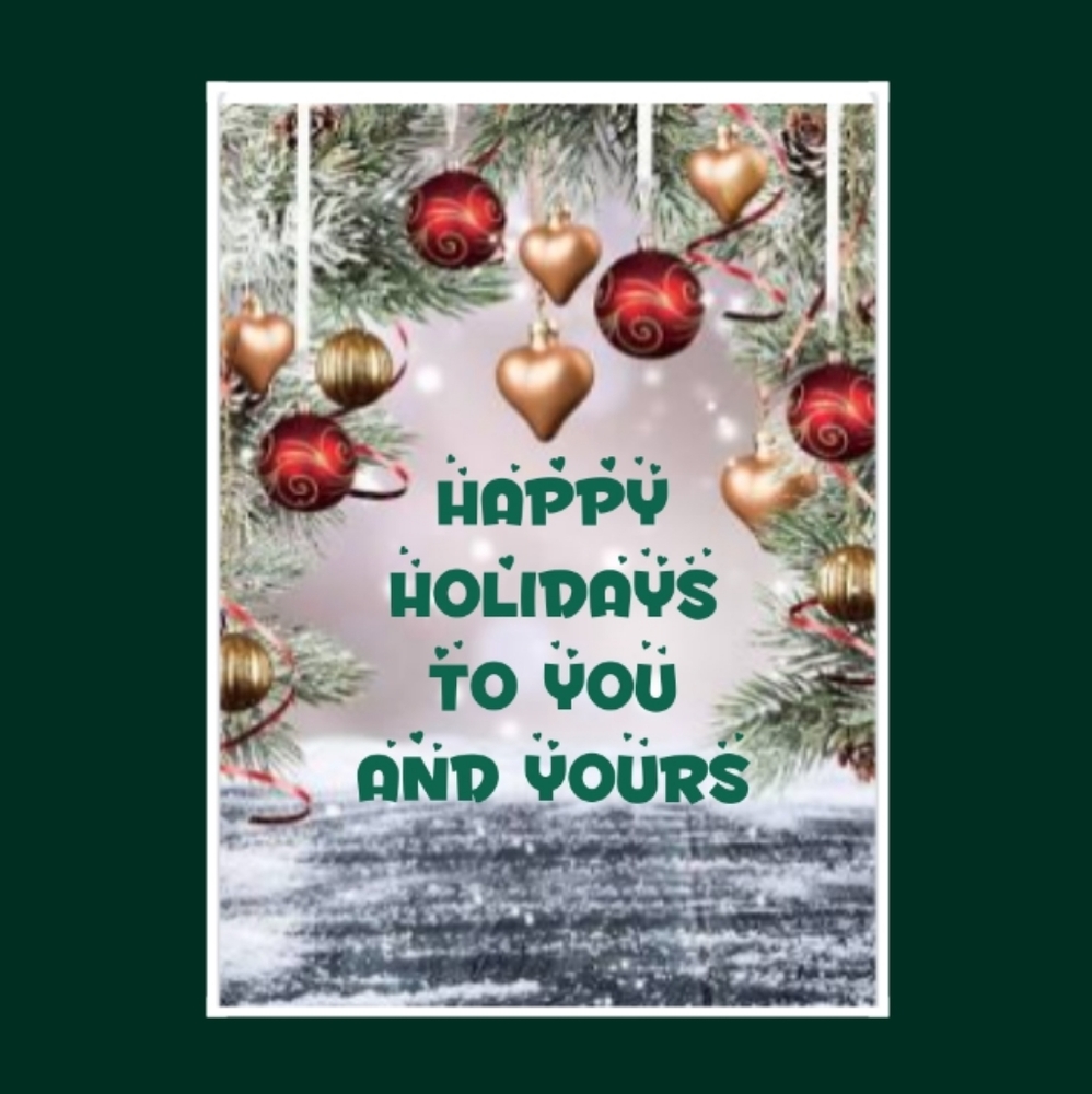 HAPPY HOLIDAYS